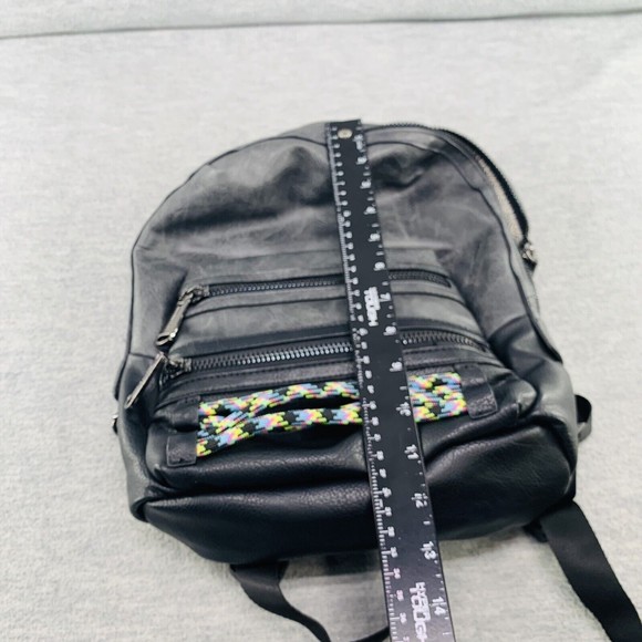 Steve Madden Gray Mini Backpack w/ yellow Tassel (PU) main image 4
